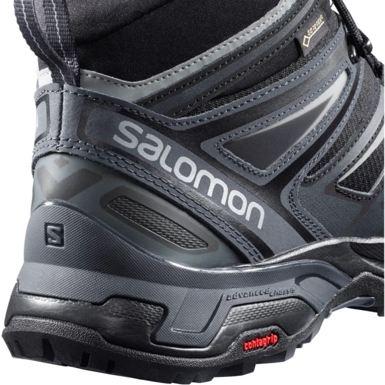 Salomon X Ultra 3 Mid GTX Men's Hiking Boots Black | CA 14L95